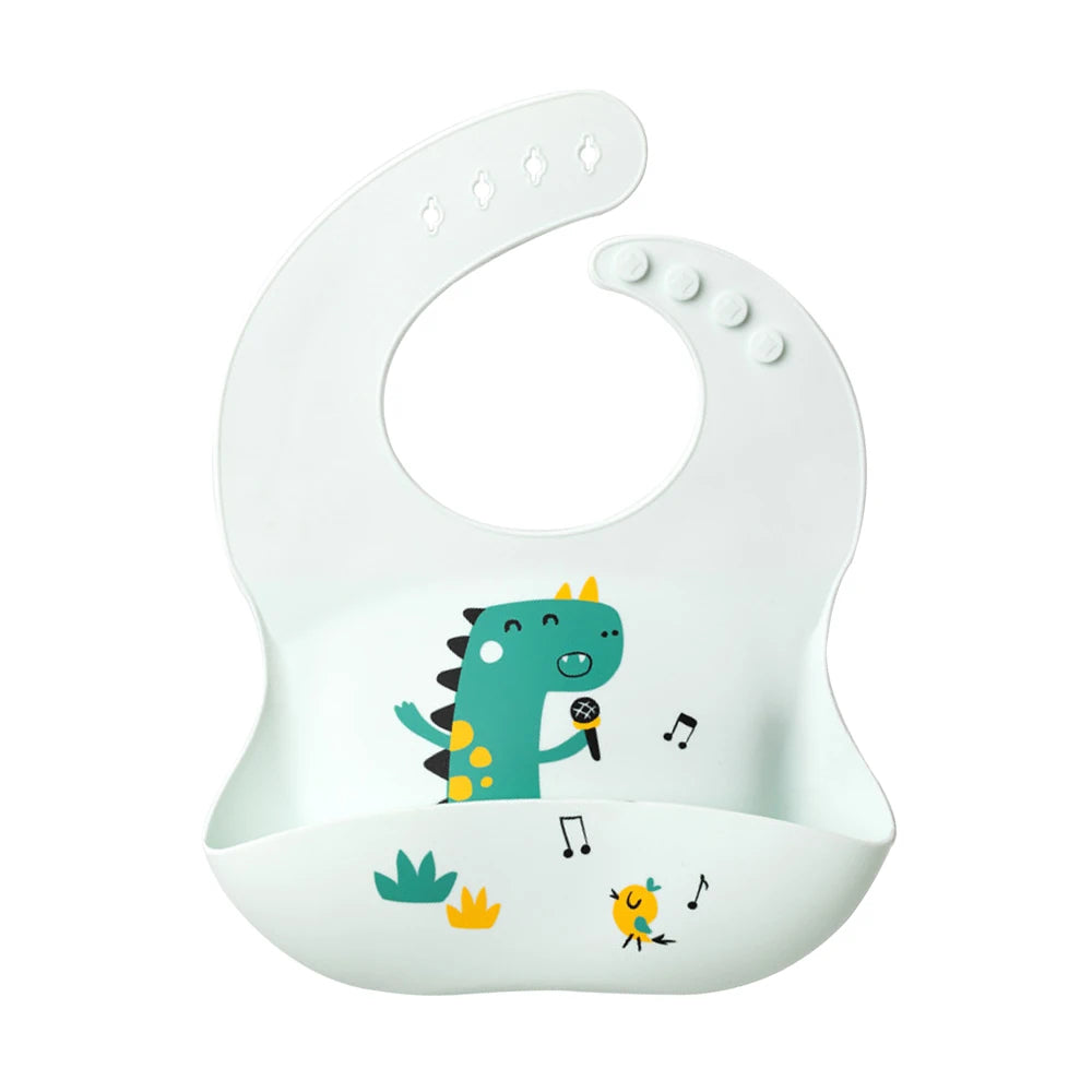 Adjustable Waterproof Silicone Baby Bib