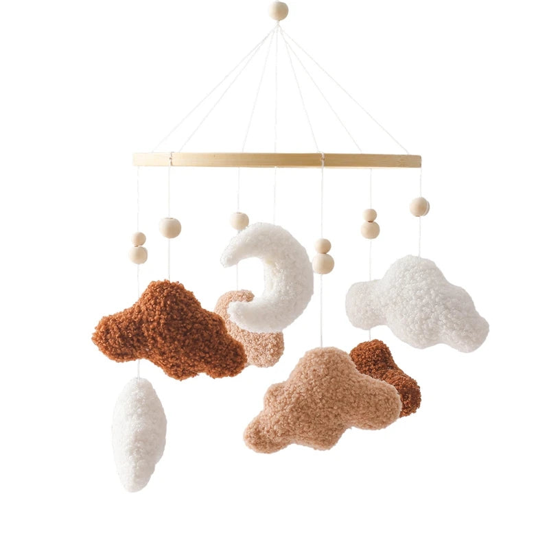 Wooden Crib Mobile Bear & Cloud