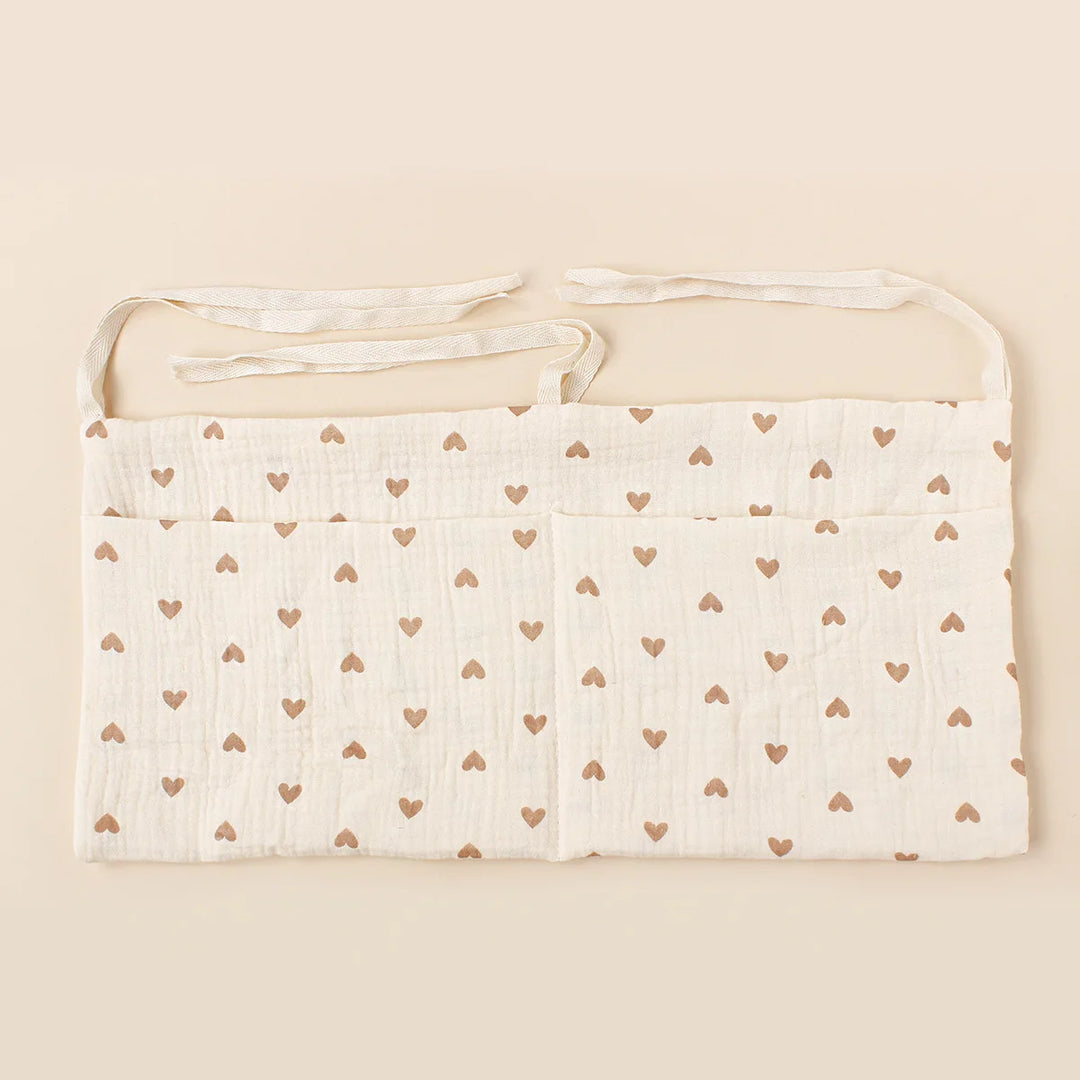 Baby Crib Organizer with 2 Storage Pockets