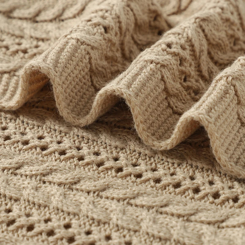 Soft Knit Baby Blanket for Stroller, Crib & Swaddle
