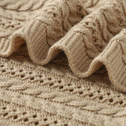 Soft Knit Baby Blanket for Stroller, Crib & Swaddle