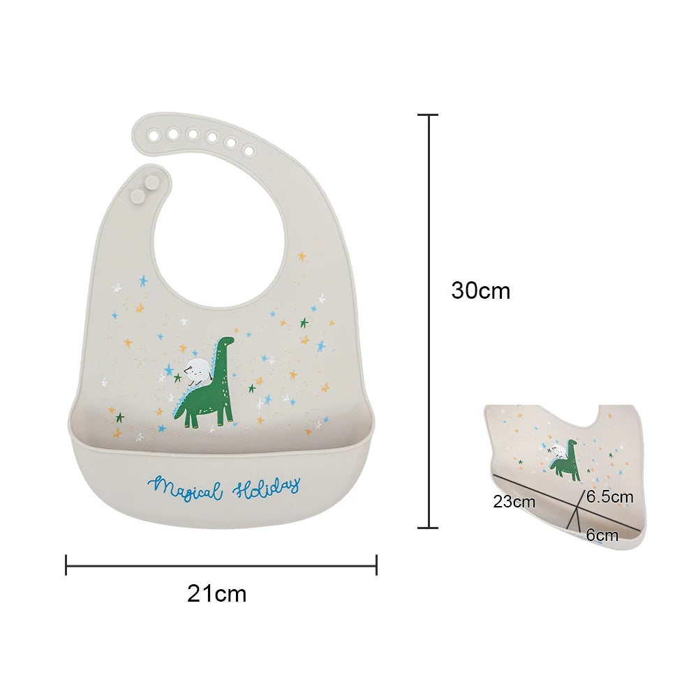 Reusable Silicone Baby Feeding Bib