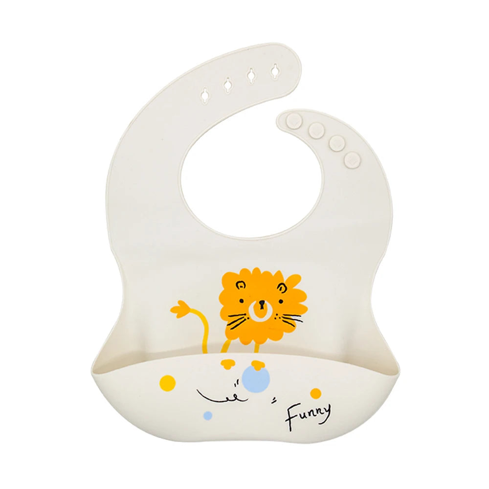 Adjustable Waterproof Silicone Baby Bib