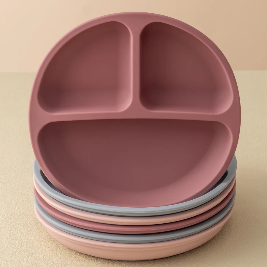 Silicone Baby Suction Feeding Plate