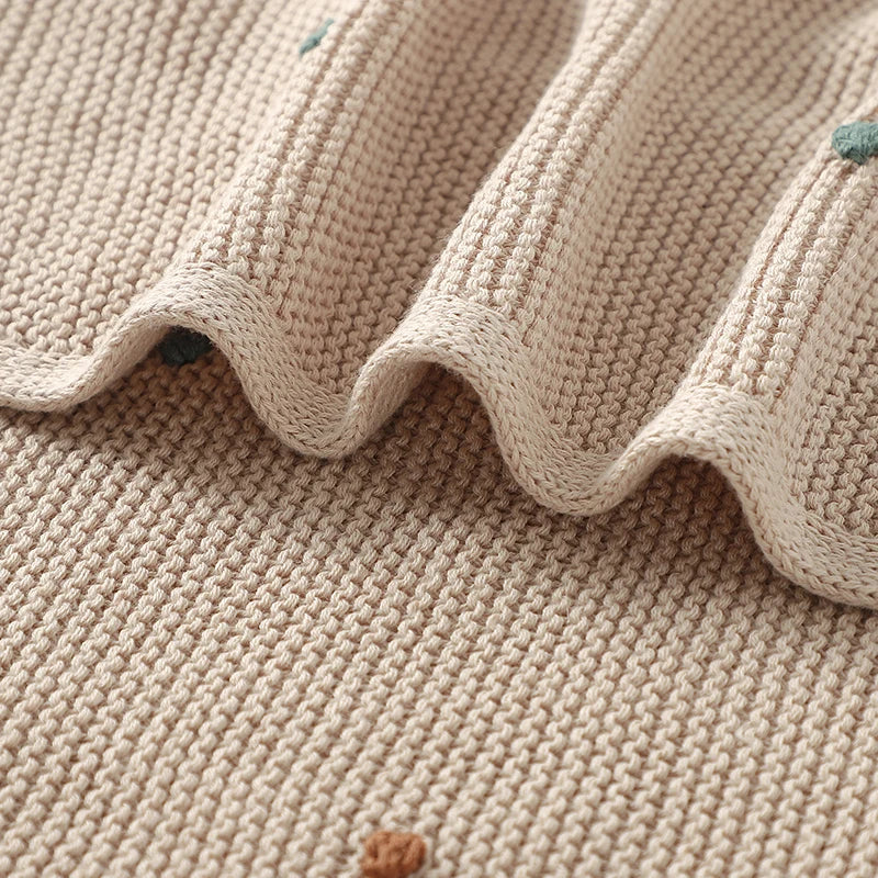 Ultra-Soft Cotton Knit Baby Blanket