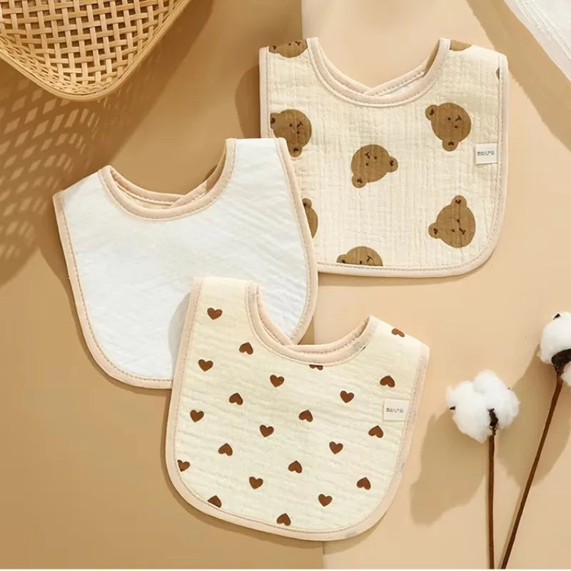 7-Pack Waterproof Cotton Baby Bibs