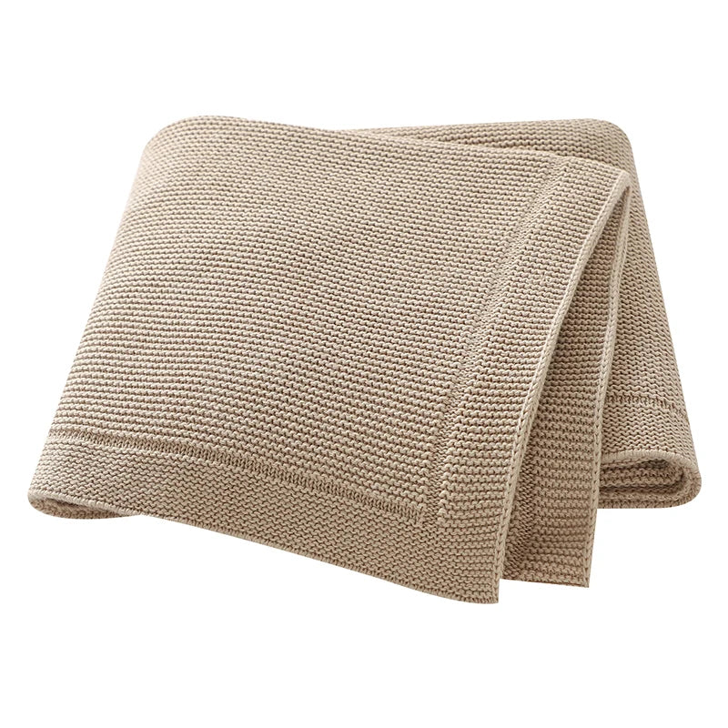 Cotton Knit Baby Blanket