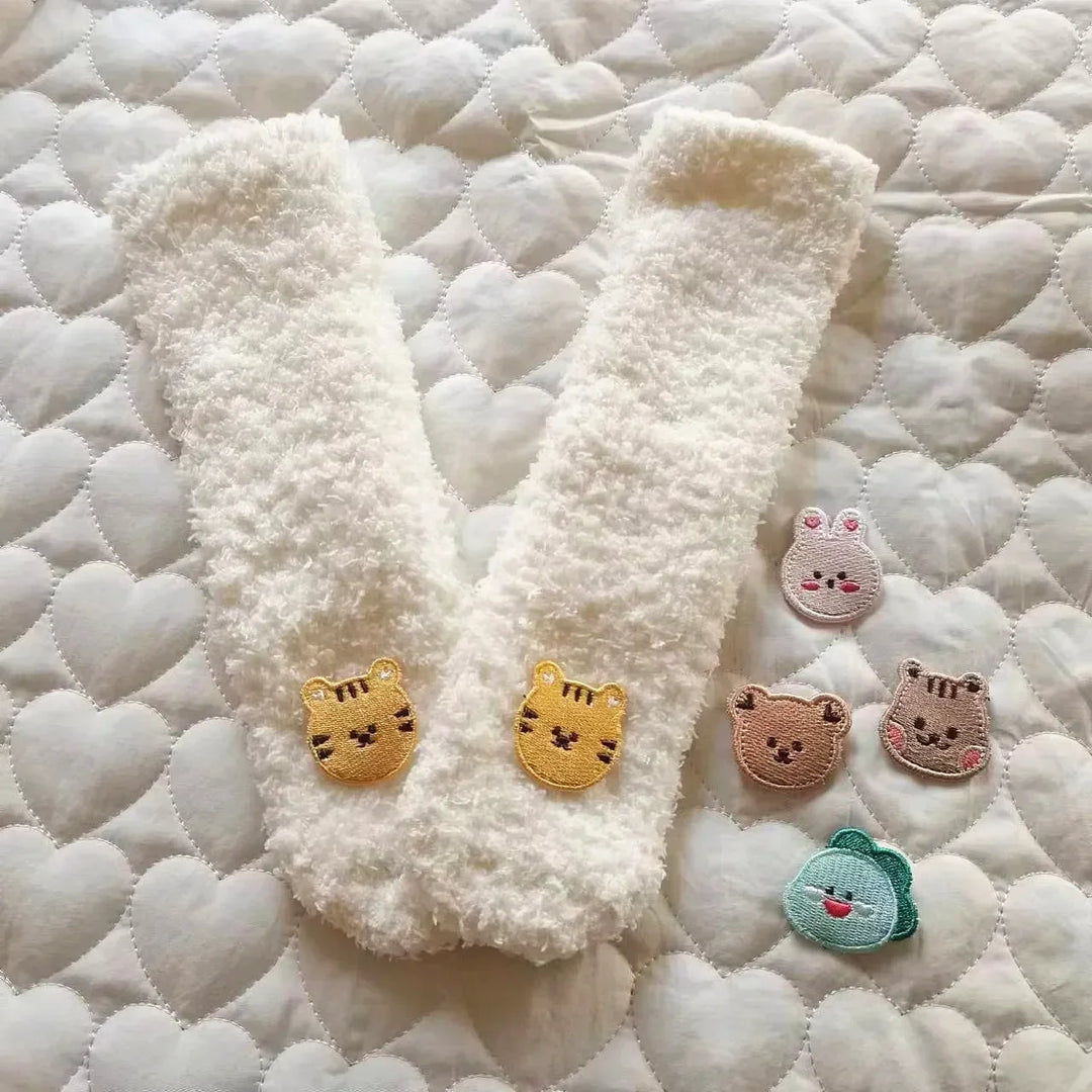 Warm Baby Knee-High Socks with Non-Slip Grips