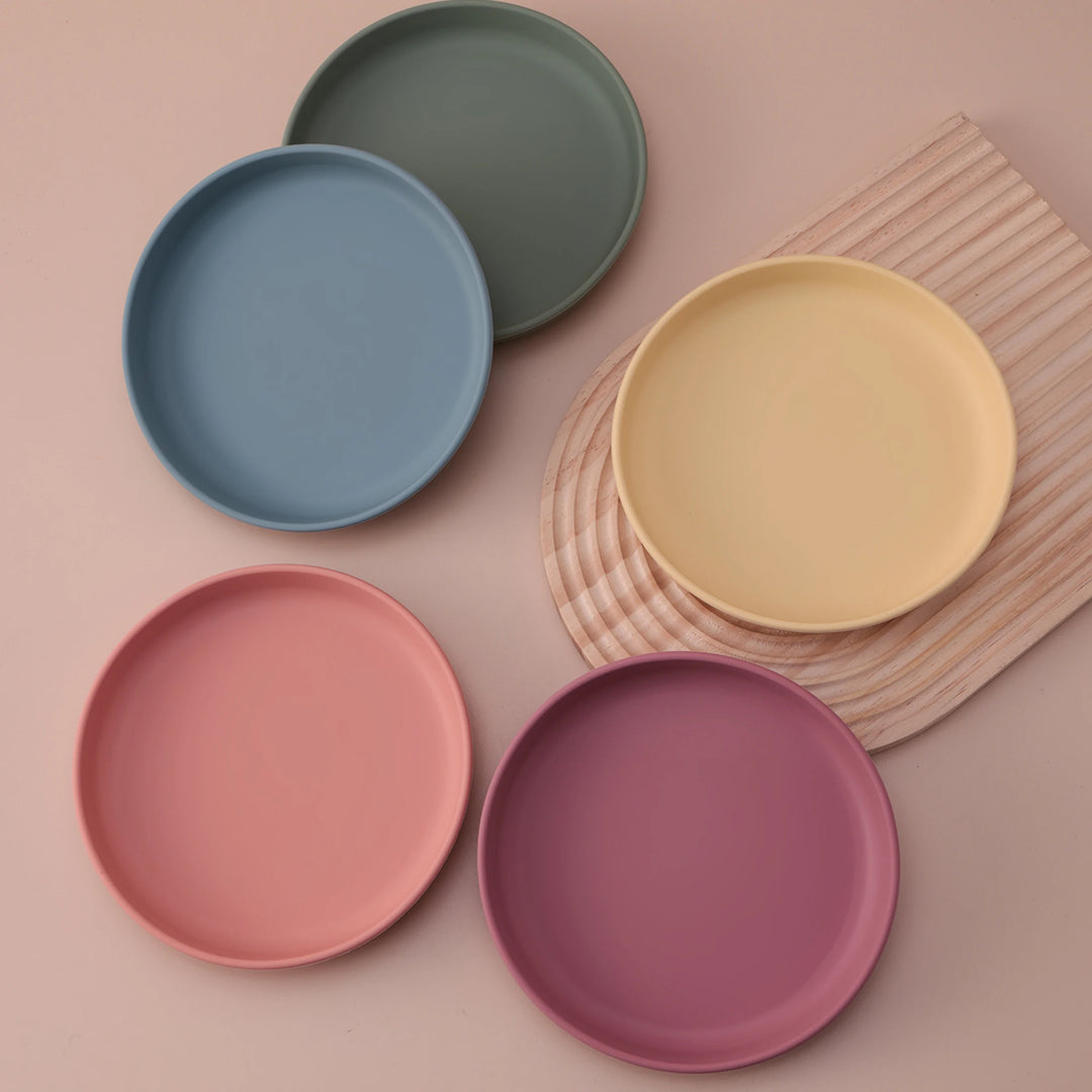 Silicone Baby Feeding Plate with Suction Base