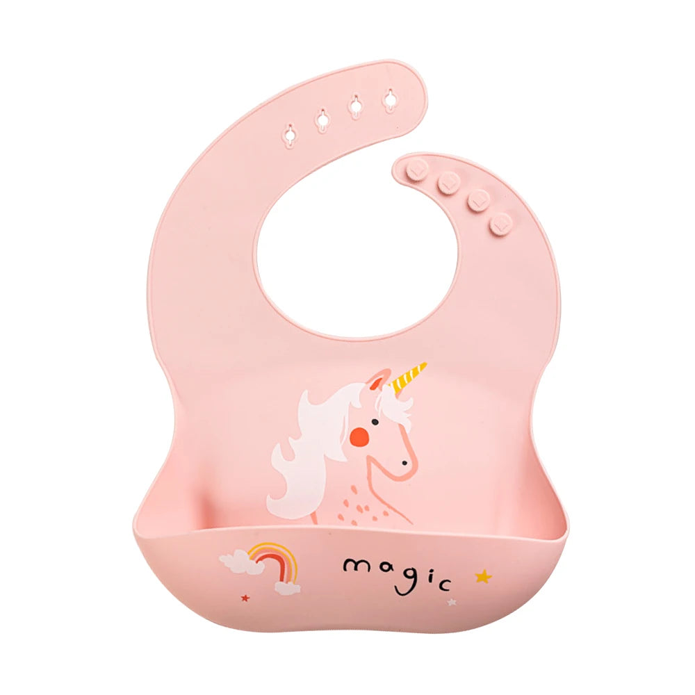 Adjustable Waterproof Silicone Baby Bib