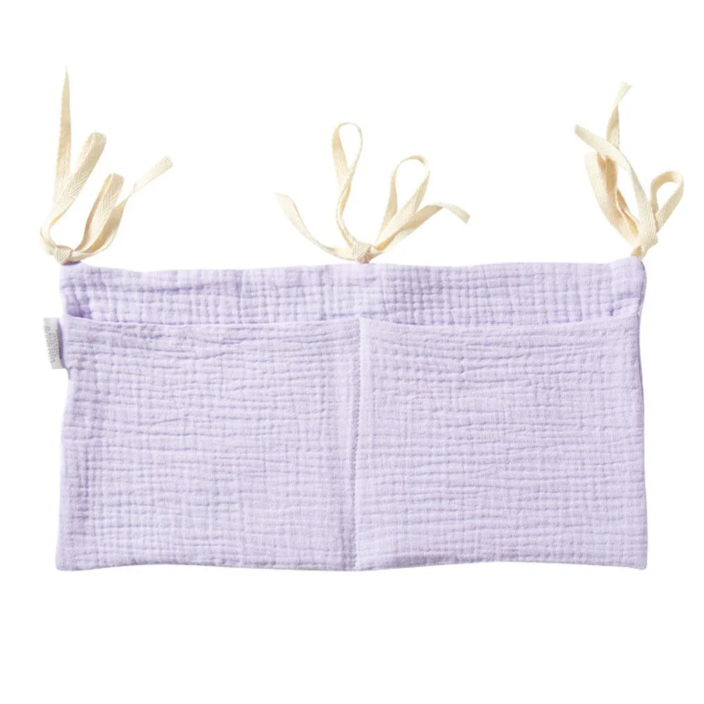 Baby Crib Organizer with 2 Storage Pockets