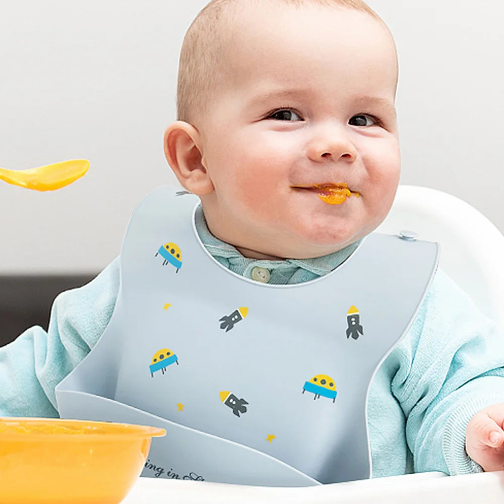 Adjustable Waterproof Silicone Baby Bib