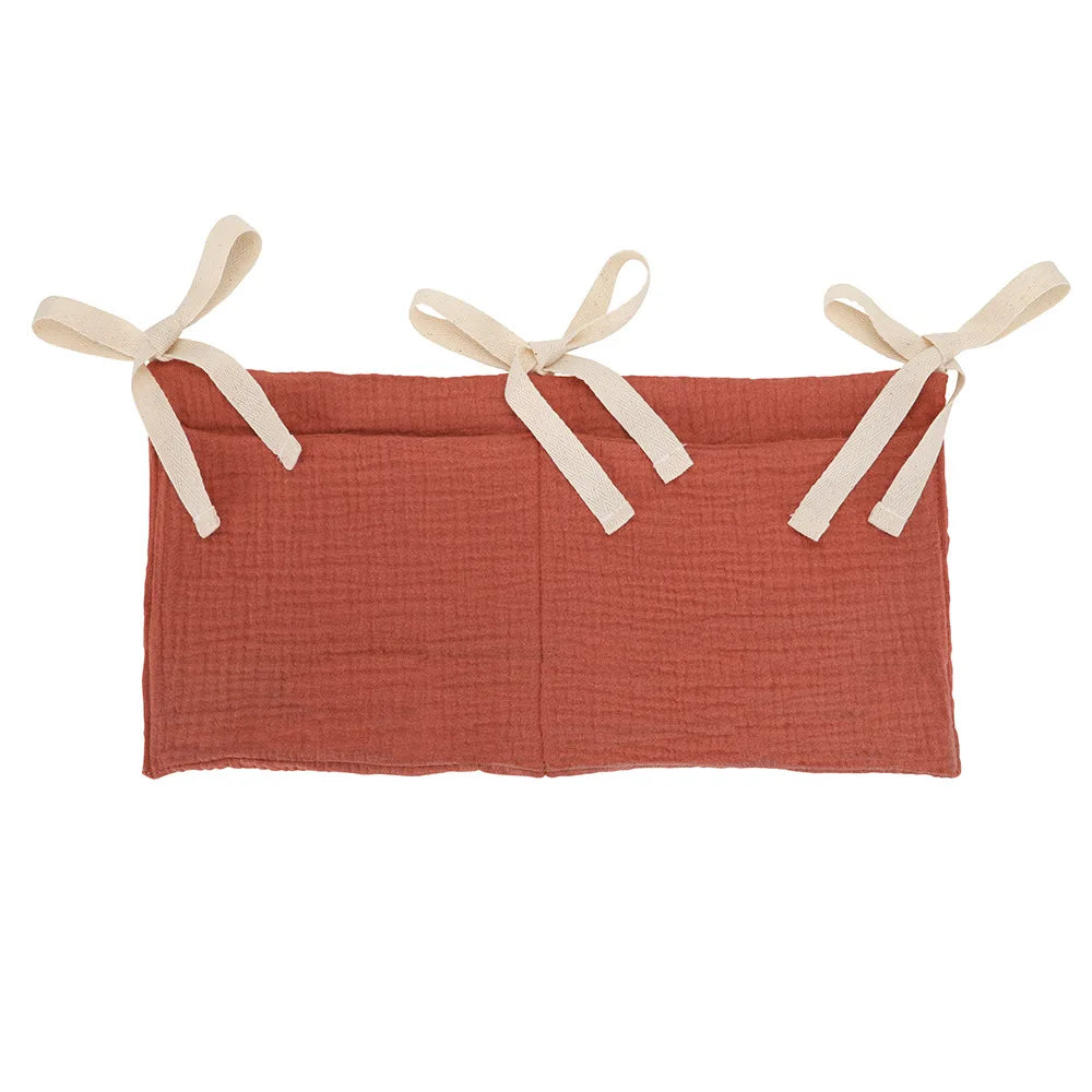 Baby Crib Organizer with 2 Storage Pockets
