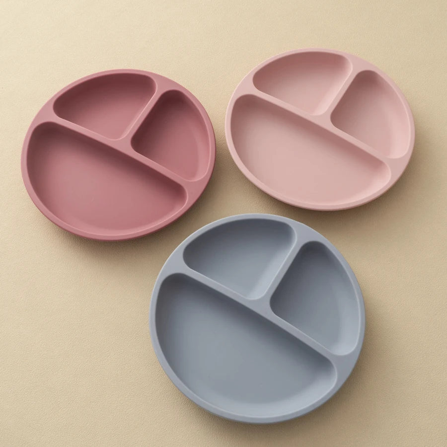 Silicone Baby Suction Feeding Plate
